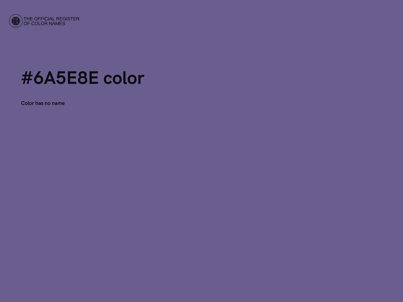 #6A5E8E color image