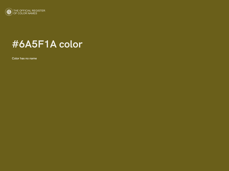 #6A5F1A color image