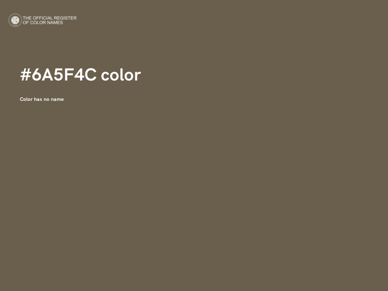 #6A5F4C color image