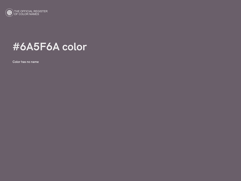#6A5F6A color image