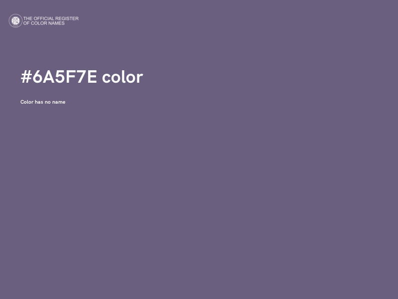 #6A5F7E color image