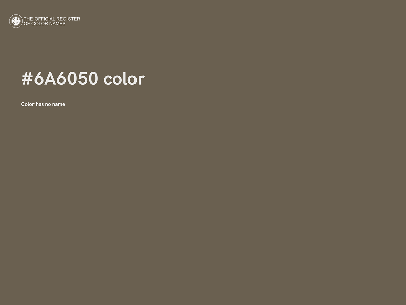 #6A6050 color image