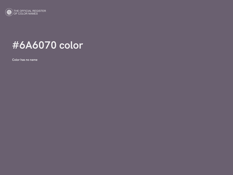 #6A6070 color image