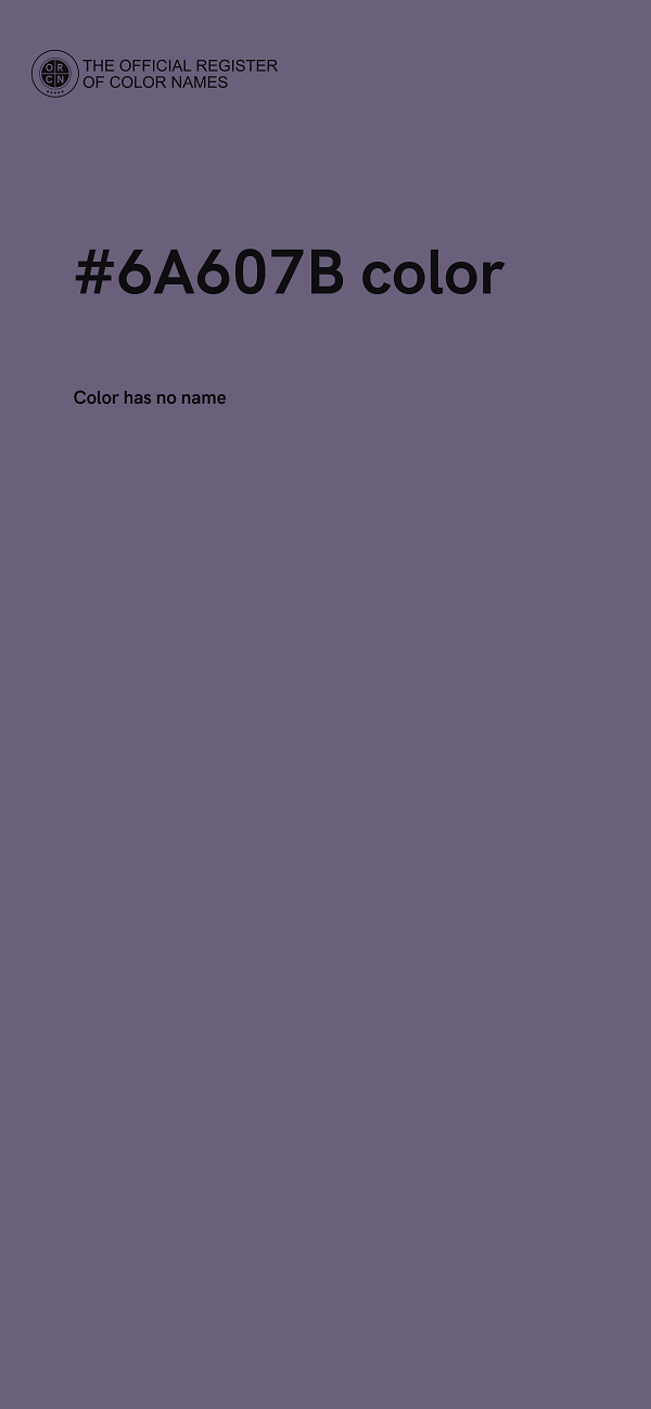 #6A607B color image