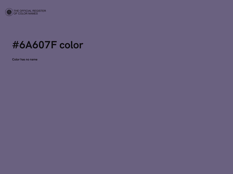 #6A607F color image