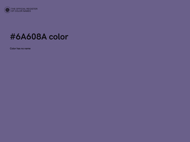 #6A608A color image