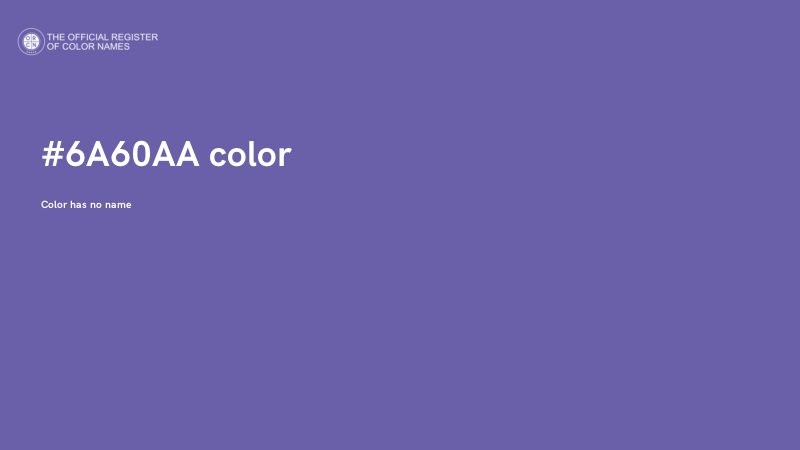 #6A60AA color image