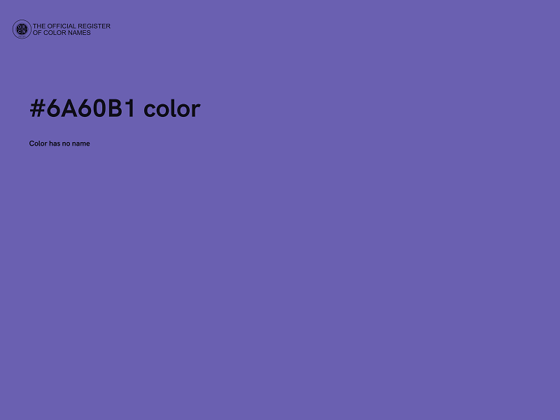 #6A60B1 color image