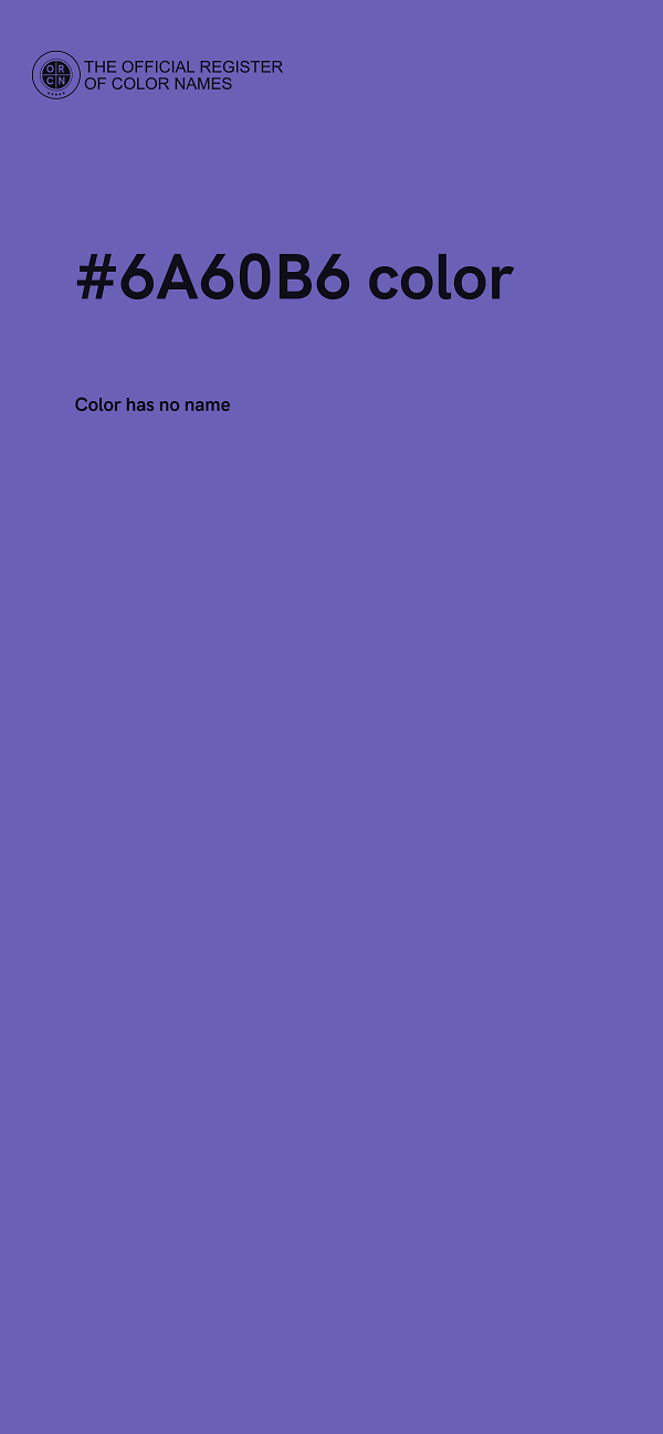 #6A60B6 color image