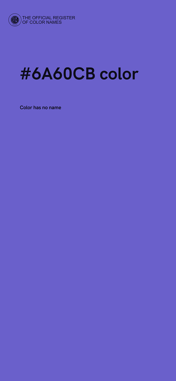 #6A60CB color image