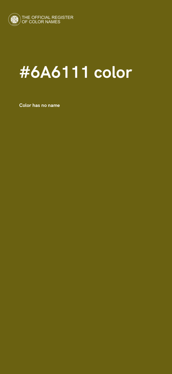 #6A6111 color image
