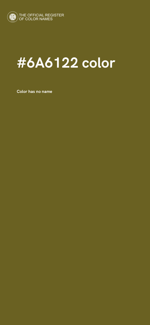 #6A6122 color image