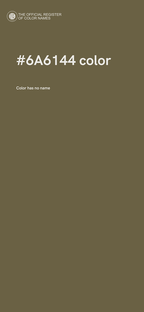 #6A6144 color image