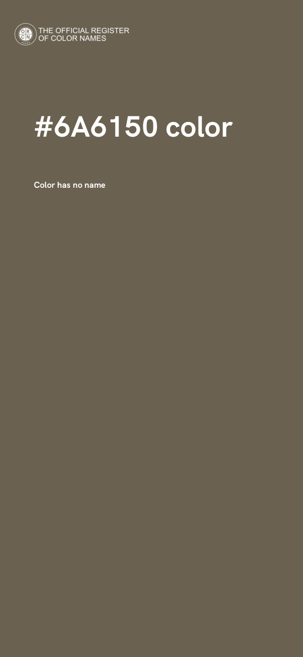 #6A6150 color image