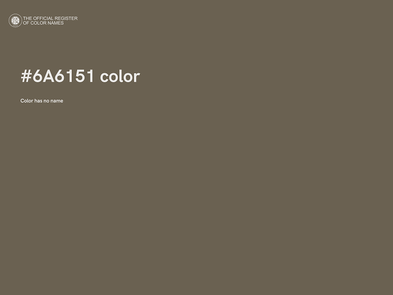 #6A6151 color image