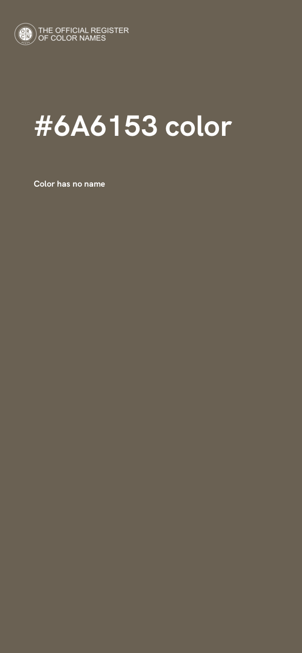 #6A6153 color image