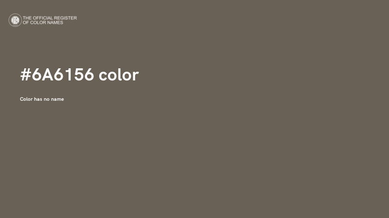 #6A6156 color image