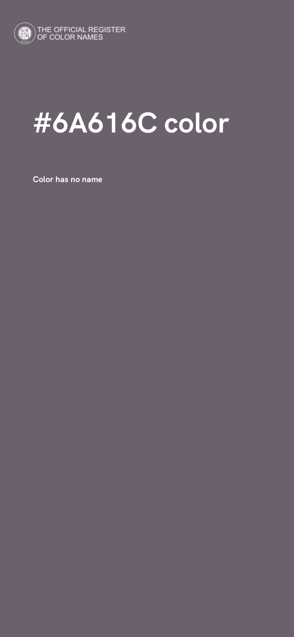 #6A616C color image