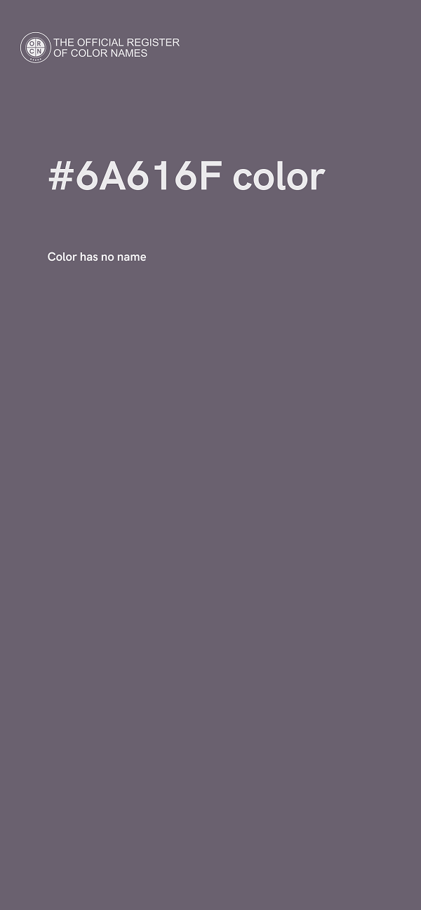 #6A616F color image