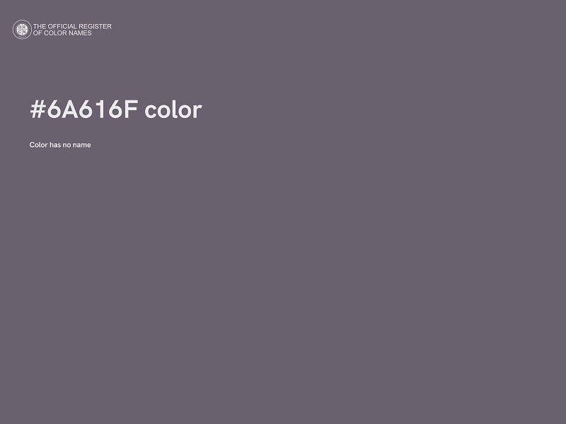 #6A616F color image