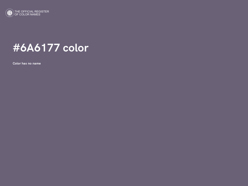 #6A6177 color image