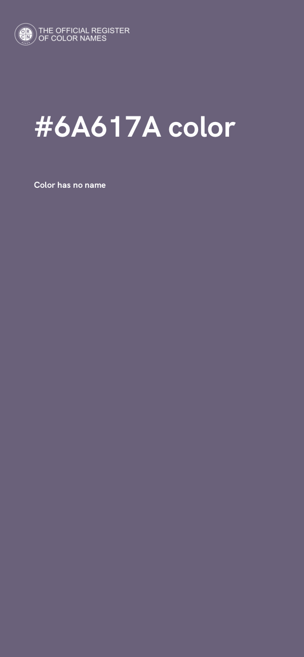 #6A617A color image