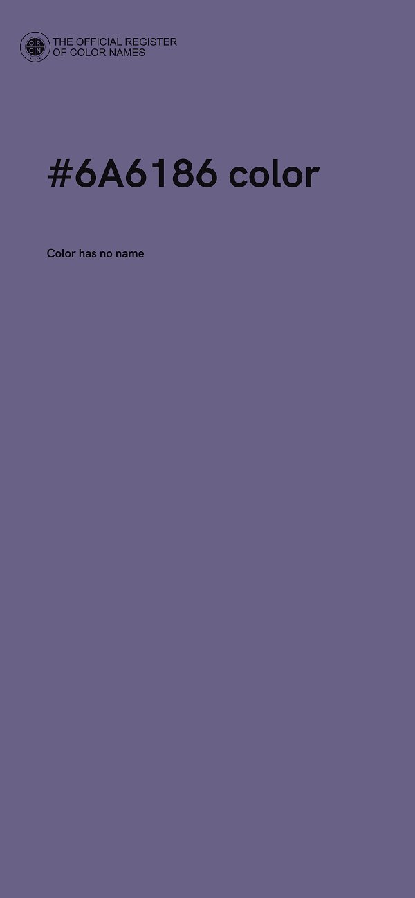 #6A6186 color image