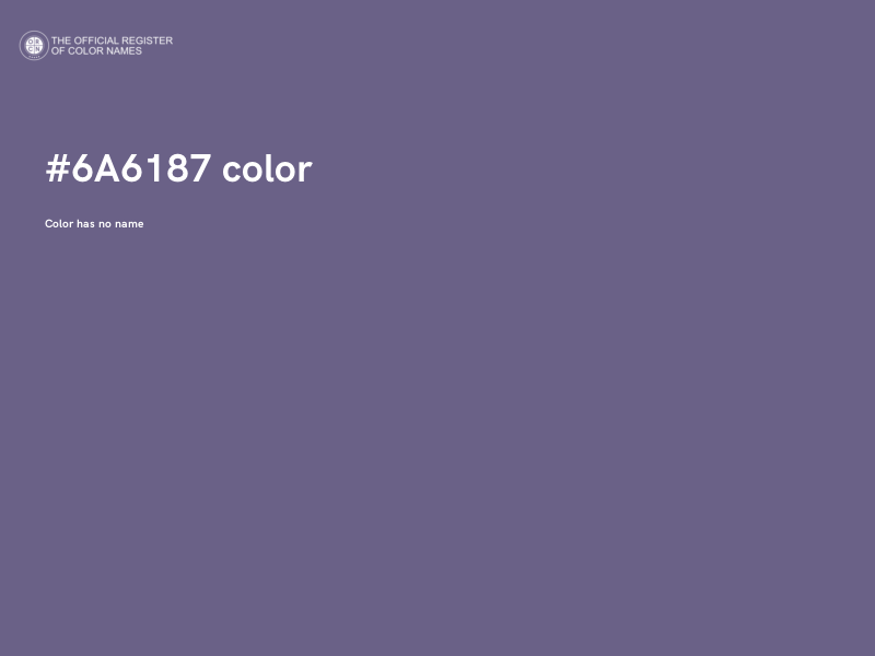 #6A6187 color image
