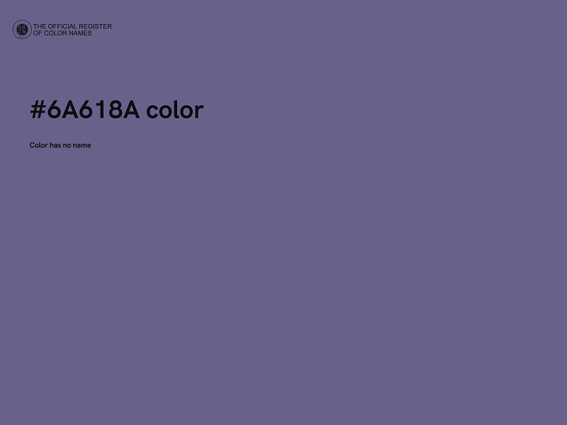 #6A618A color image