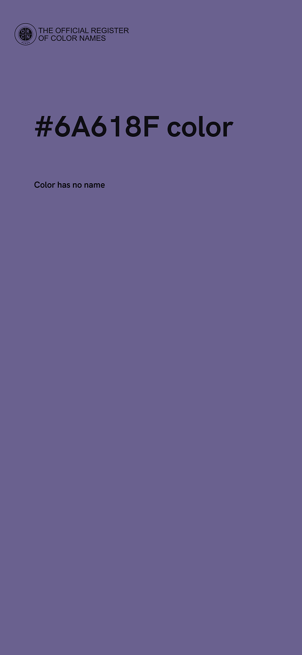 #6A618F color image