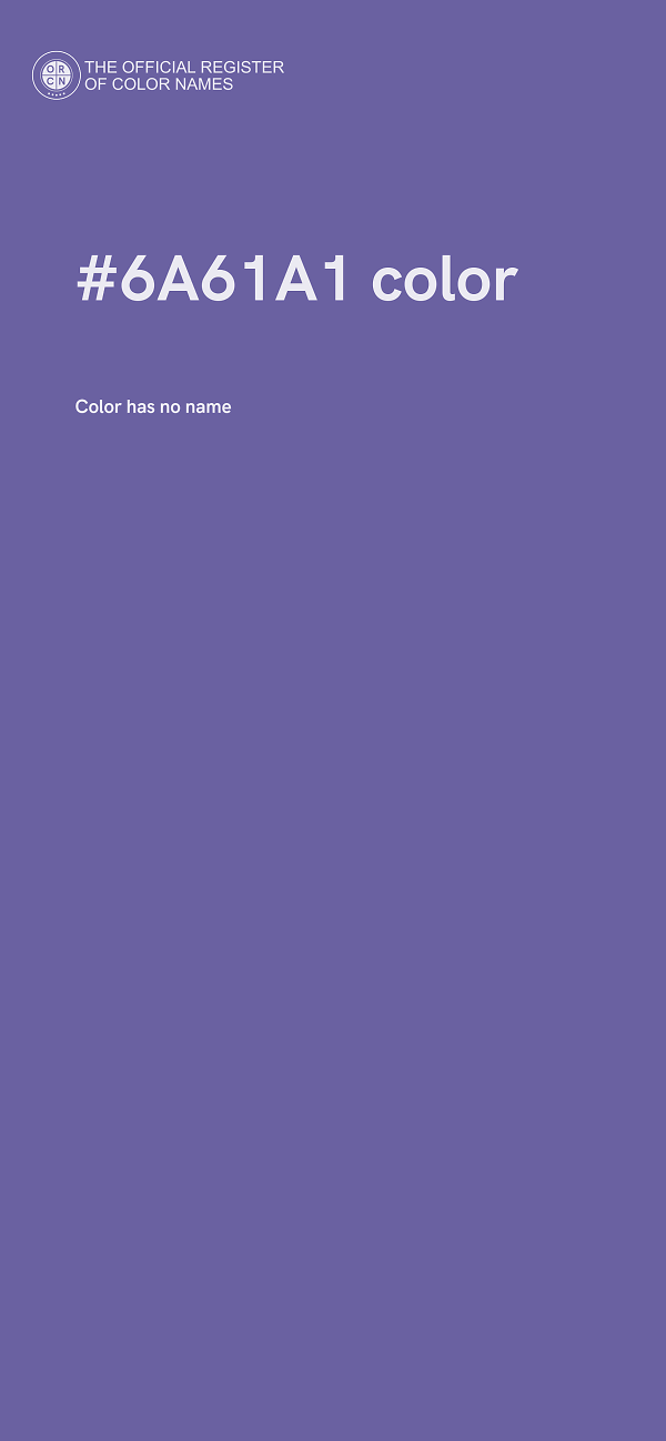 #6A61A1 color image