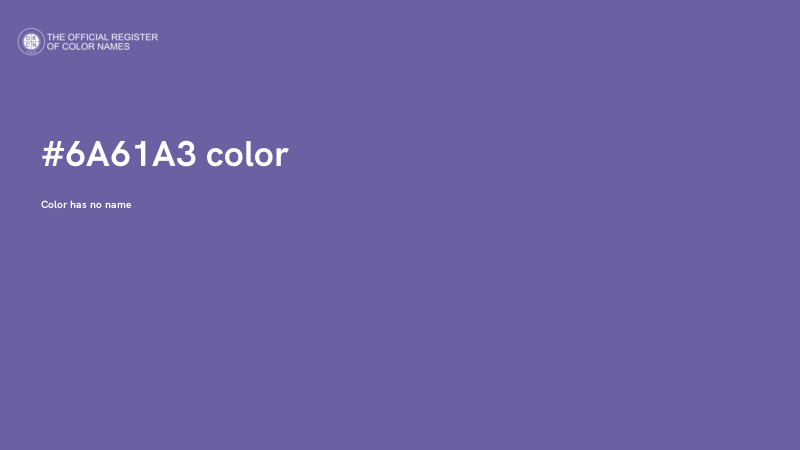 #6A61A3 color image