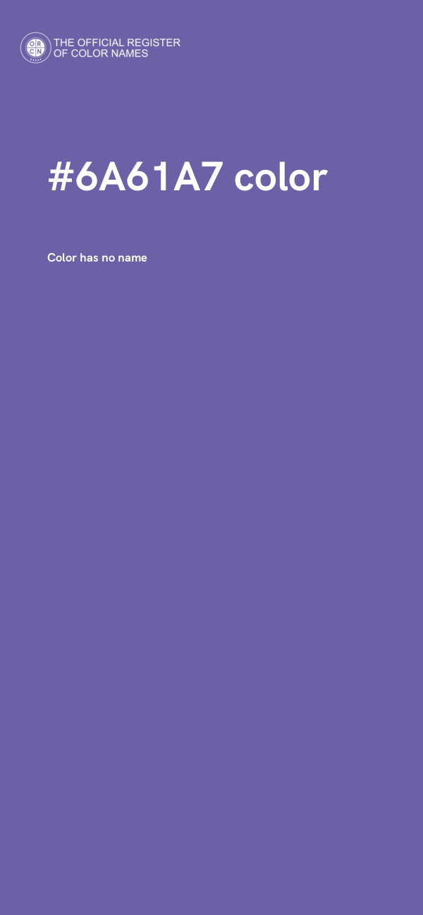 #6A61A7 color image