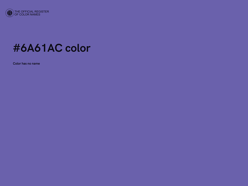 #6A61AC color image