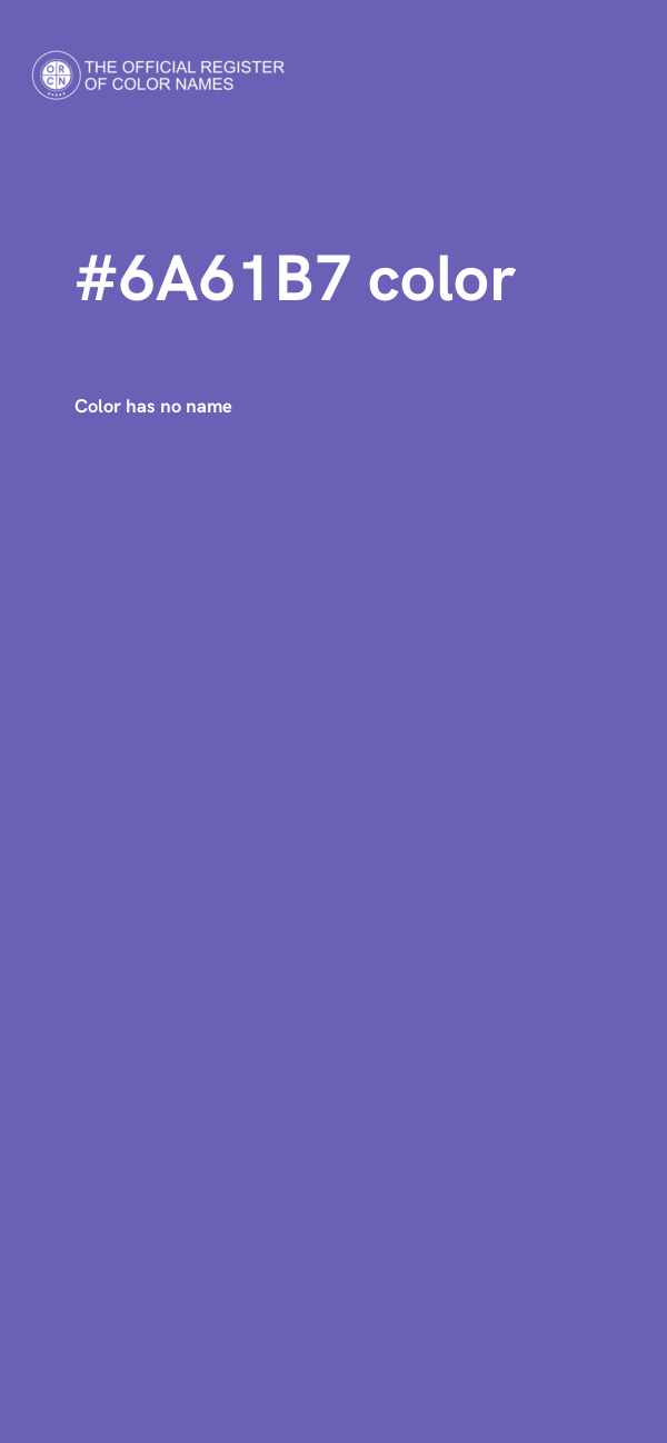 #6A61B7 color image