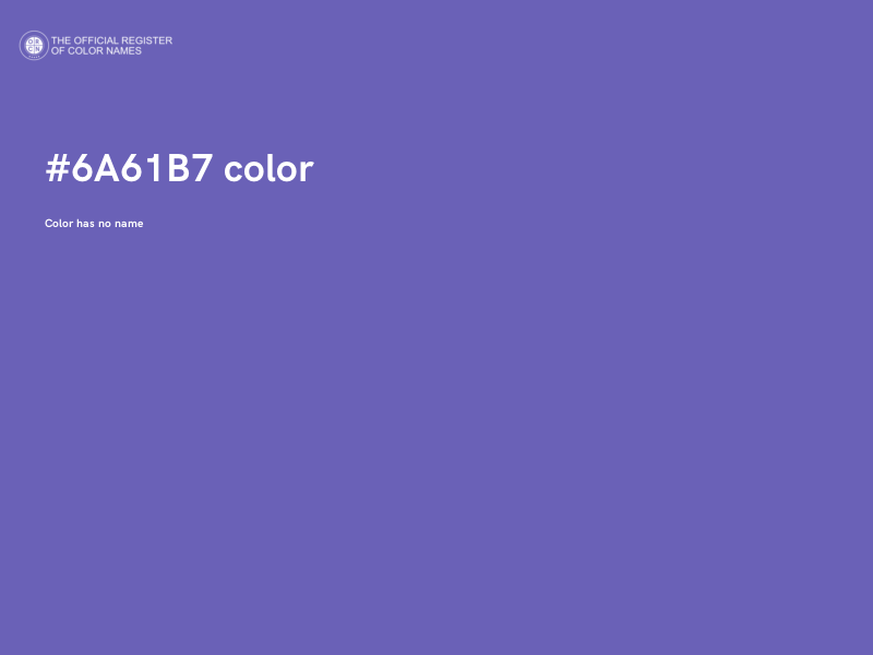 #6A61B7 color image