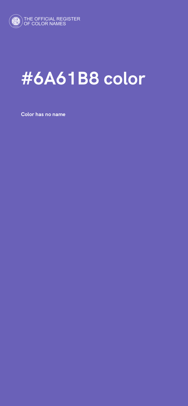 #6A61B8 color image