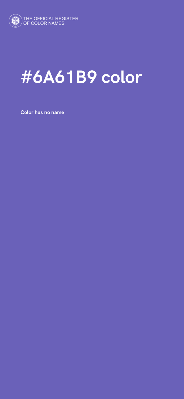 #6A61B9 color image