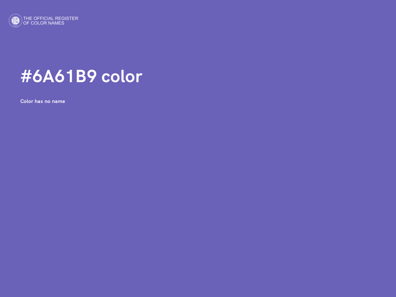 #6A61B9 color image
