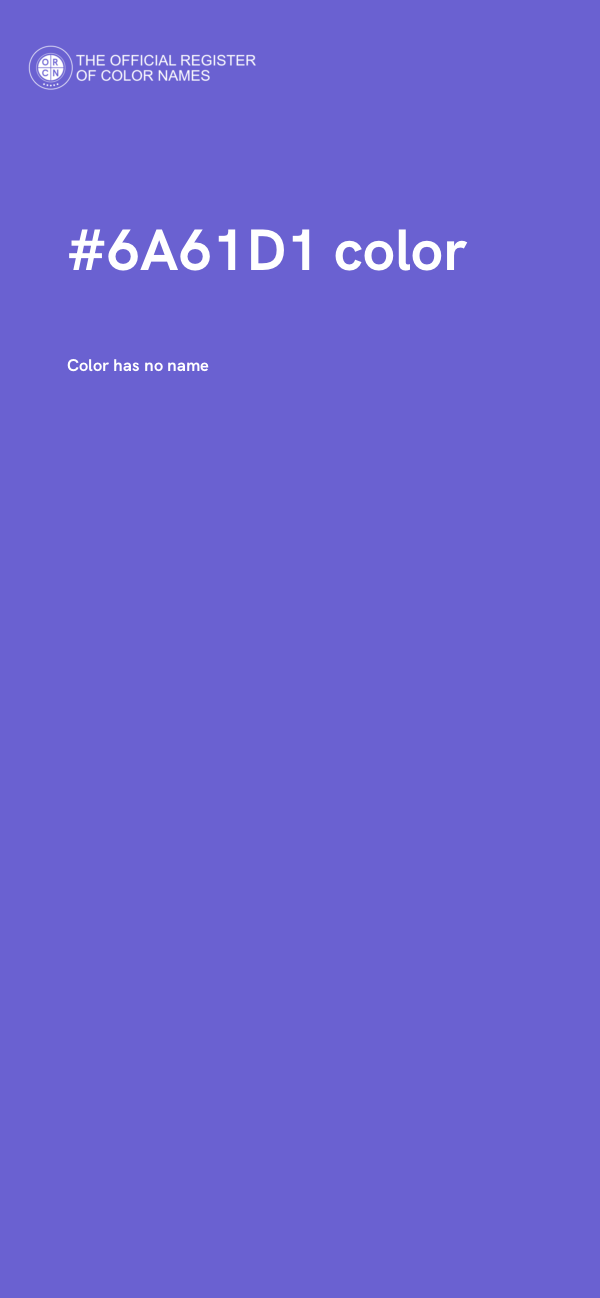 #6A61D1 color image
