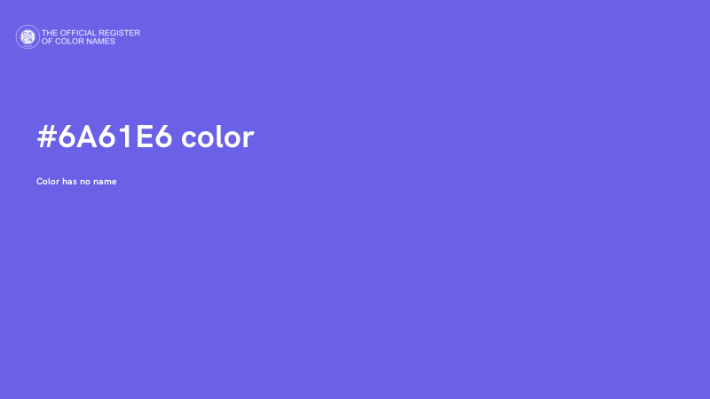 #6A61E6 color image