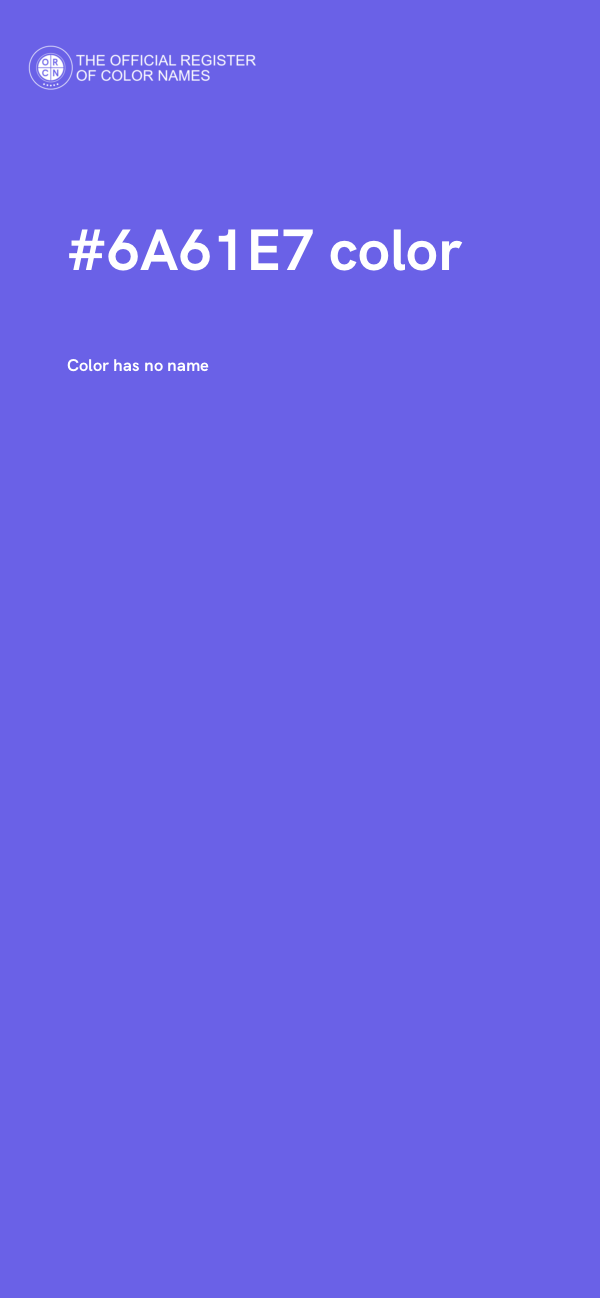 #6A61E7 color image