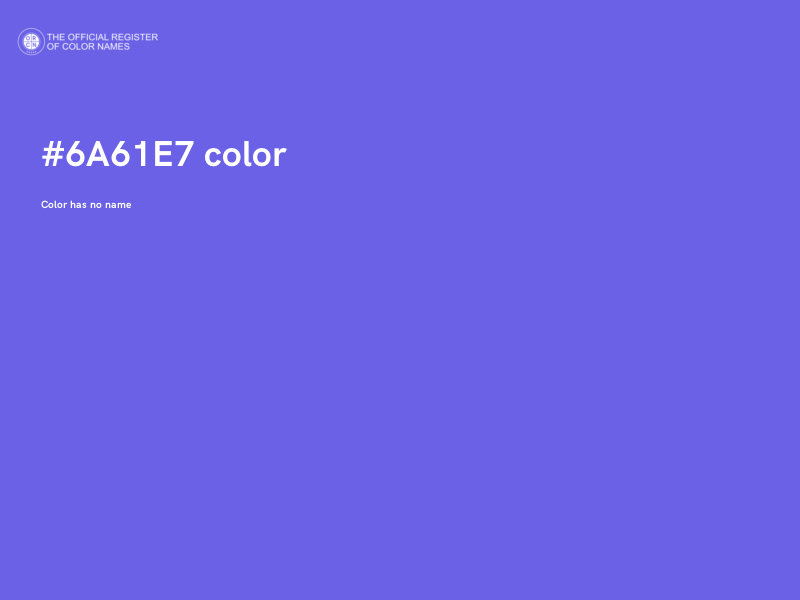 #6A61E7 color image