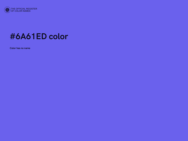 #6A61ED color image