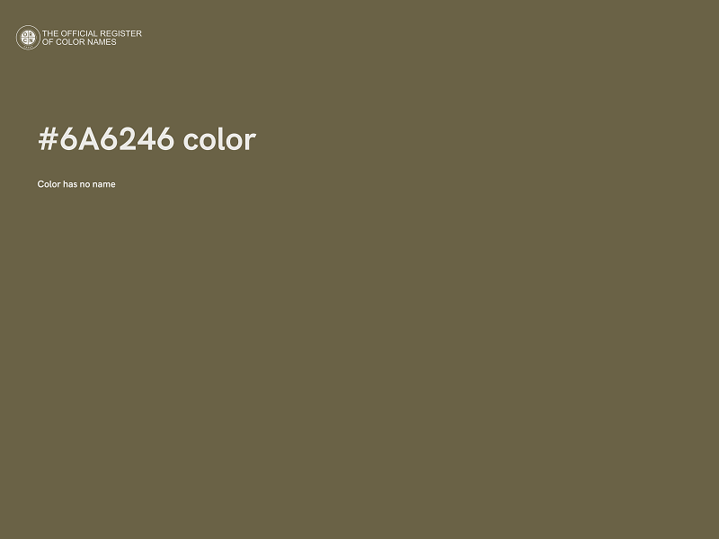 #6A6246 color image