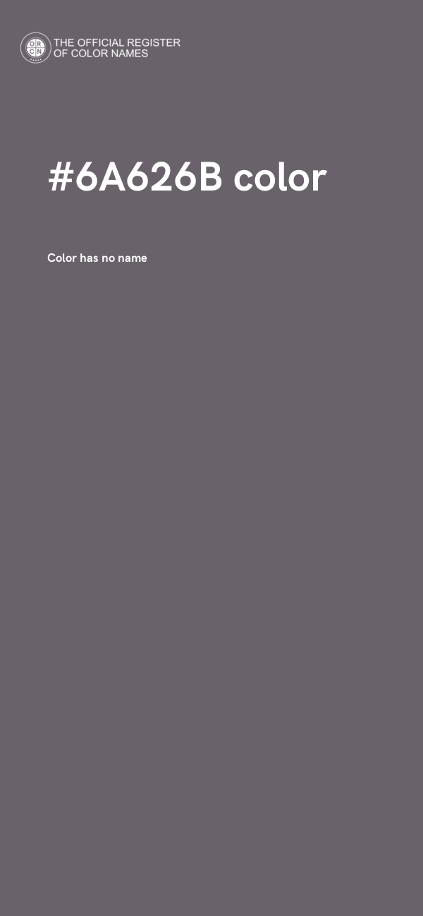 #6A626B color image