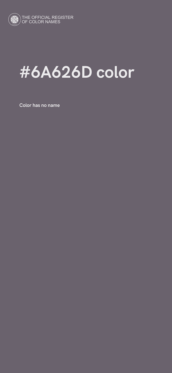 #6A626D color image
