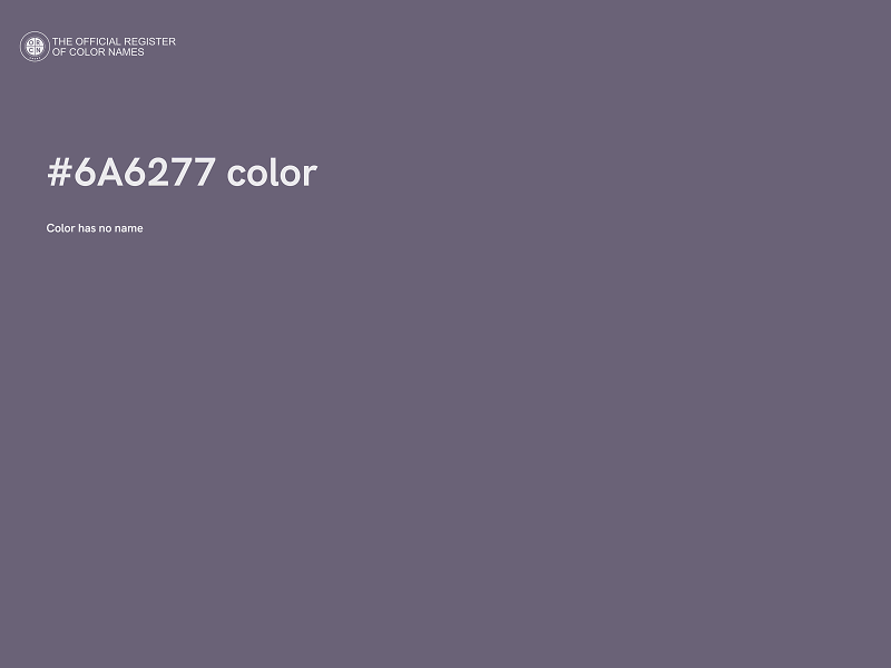 #6A6277 color image