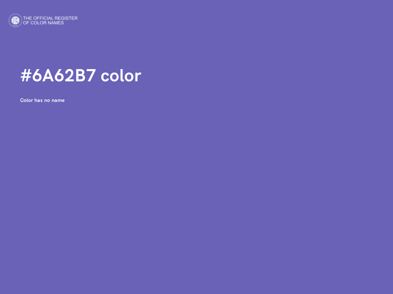 #6A62B7 color image