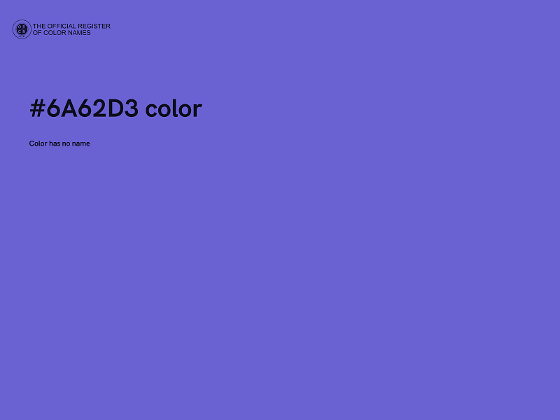 #6A62D3 color image